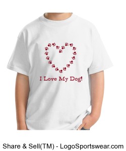 Youth - I Love My Dog! Design Zoom