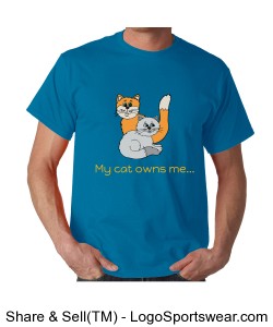 Adult - My cat owns me... Design Zoom